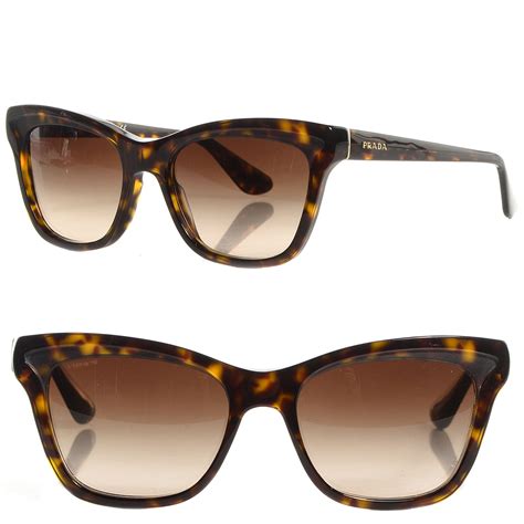 prada cat eye clear bottom glasses|Prada cat eye tortoiseshell sunglasses.